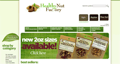 Desktop Screenshot of healthynutfactory.com